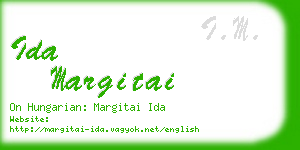 ida margitai business card